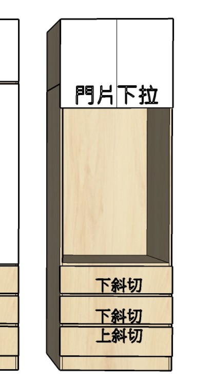 三抽-半開放小門