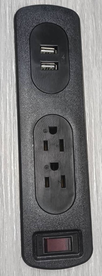 (含夾具)三插USB插座